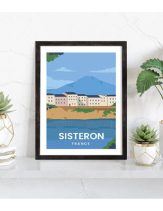 Affiche Sisteron vintage 2