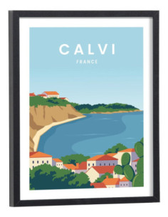 Affiche Calvi vintage