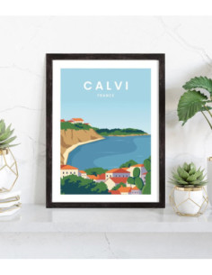 Affiche Calvi vintage 2