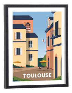 Affiche Toulouse Vintage