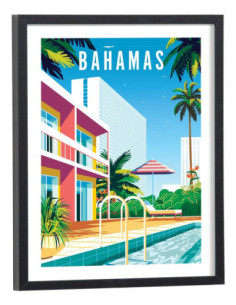 Affiche Bahamas Vintage