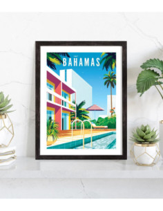 Affiche Bahamas Vintage 2