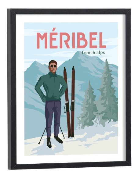Affiche Méribel vintage