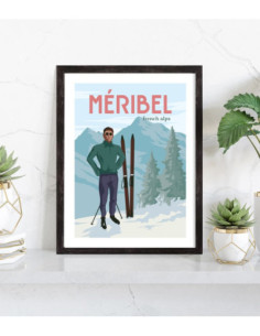 Affiche Méribel vintage 2
