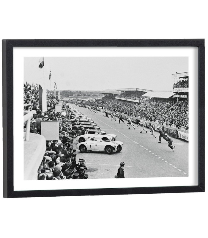 Affiche 24h du Mans départ vintage