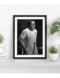 Affiche Coluche salopette 2
