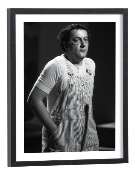 Affiche Coluche salopette