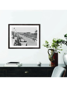 Affiche 24h du Mans départ vintage 2