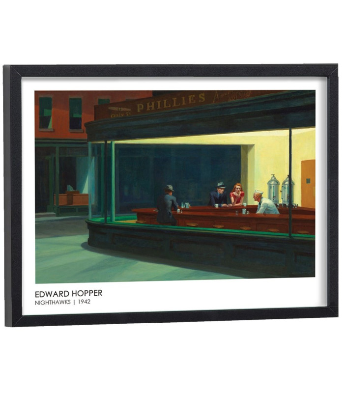 Affiche Reproduction Edward Hopper - Nighthawks