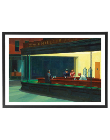 Tableau Nighthawks Edward Hopper