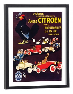 Affiche publicitaire citroën ancienne