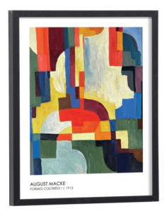 Tableau Reproduction August Macke - Formes colorées