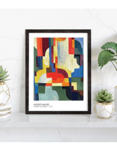 Tableau Reproduction August Macke - Formes colorées 2