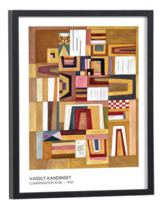 Tableau Reproduction Vassily Kandinsky - Compensation rose