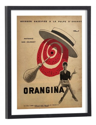 Affiche Pub orangina vintage