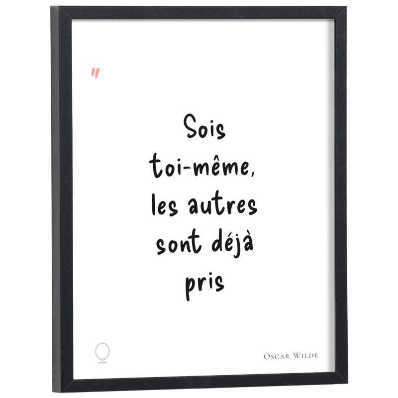 Affiche citation "Sois toi-même, les autres sont déjà pris" Oscar Wilde