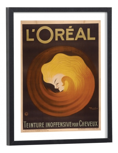 Affiche publicitaire ancienne L'Oréal