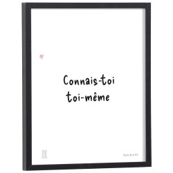 Affiche citation "Connais-toi toi-même" Socrate