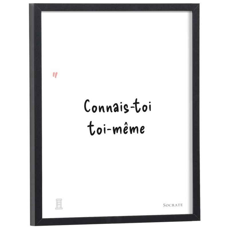 Affiche citation "Connais-toi toi-même" Socrate