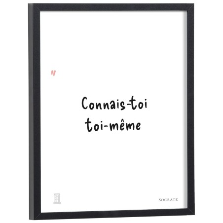Affiche citation "Connais-toi toi-même" Socrate