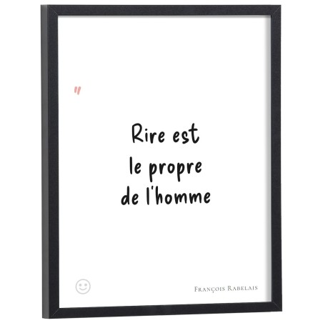 Affiche citation "Rire est le propre de l'homme" François Rabelais