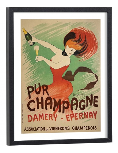 Affiche Pub Pur Champagne Damery Epernay