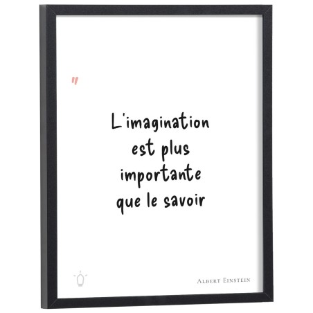 Affiche citation "L'imagination est plus importante que le savoir" Albert Einstein