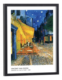 Affiche Reproduction Van Gogh - Terrasse du café