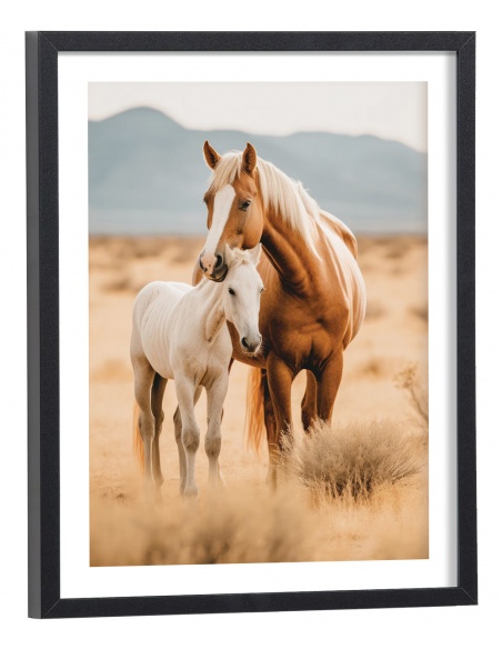Affiche Chevaux de ferme