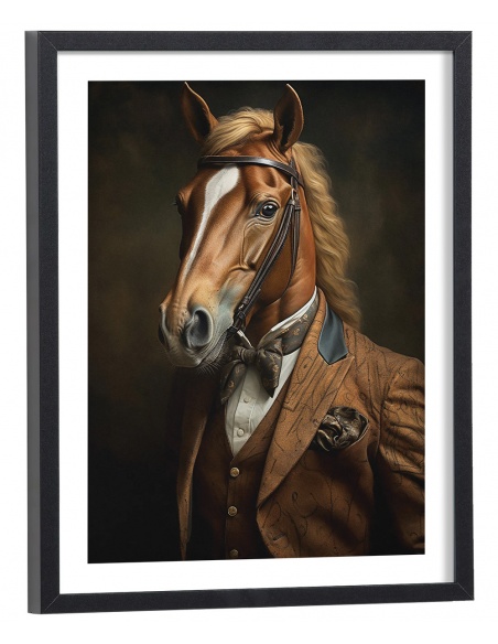 Affiche Portrait tête de cheval