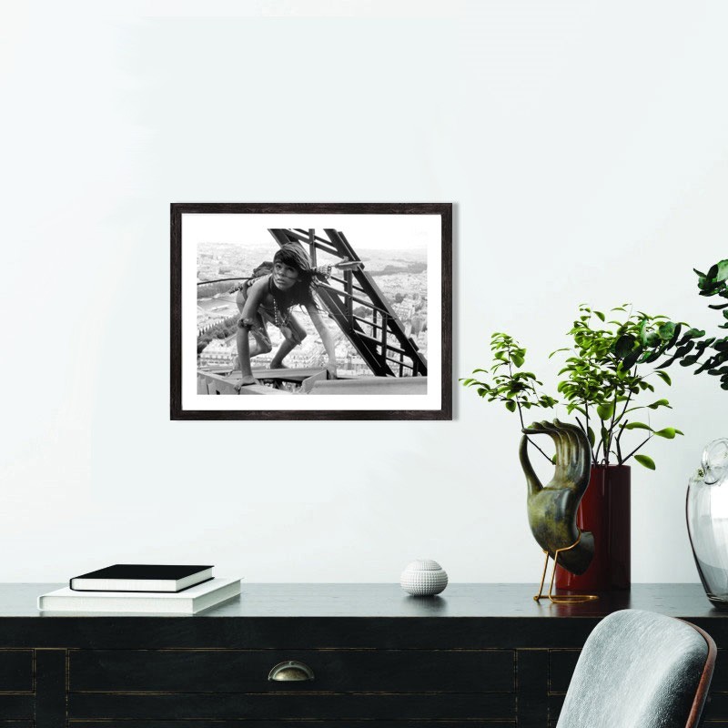 Affiche Un indien dans la ville noir et blanc - Scène de film français