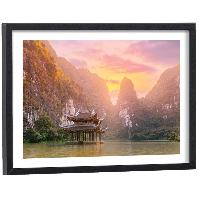 Affiche Paysage Trang An au Vietnam