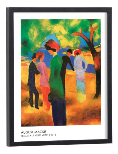 Reproduction August Macke - Femme à la veste verte