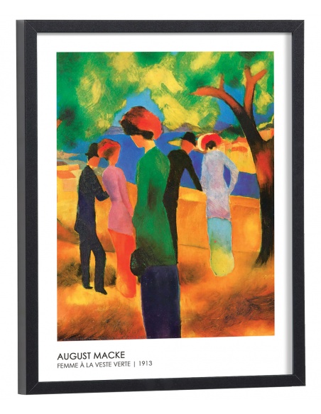 Reproduction August Macke - Femme à la veste verte