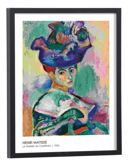 Affiche Reproduction Henri Matisse - Femme au chapeau