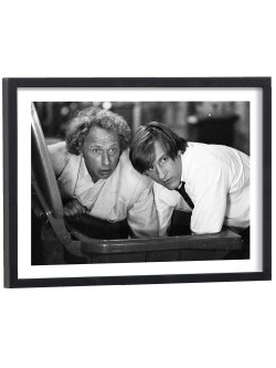 Affiche noir et blanc film Les compères