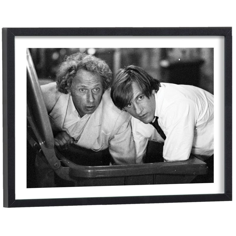 Affiche noir et blanc film Les compères