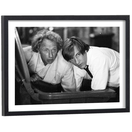 Affiche noir et blanc film Les compères