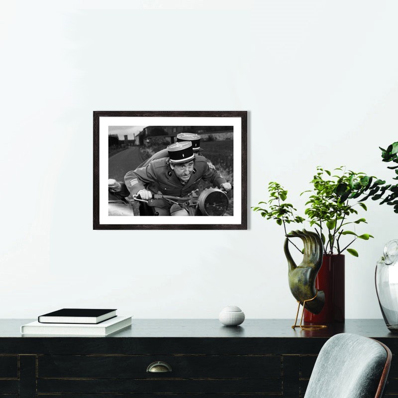 Affiche cinéma On a retrouvé la 7ème compagnie noir et blanc