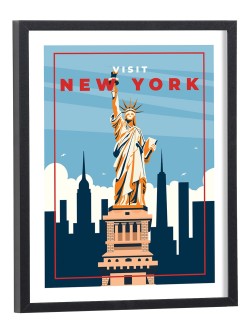 Affiche Visit New York Vintage