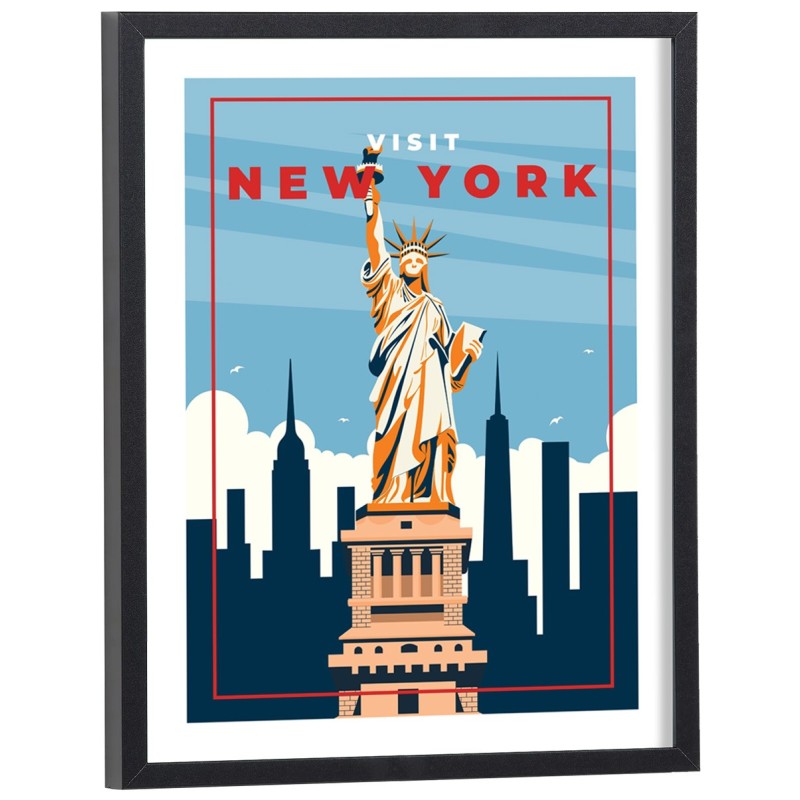 Affiche Visit New York Vintage