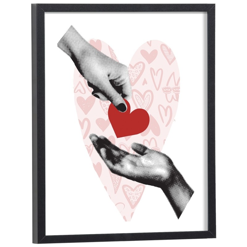 Affiche Amour coeur vintage