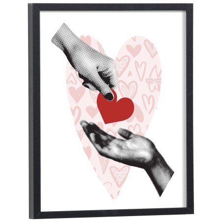 Affiche Amour coeur vintage