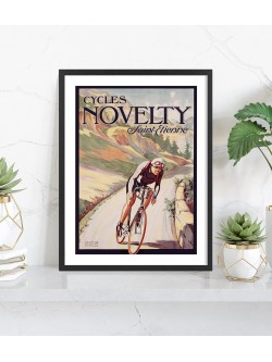 Affiche Cycles Novelty Saint-Étienne | Poster vintage