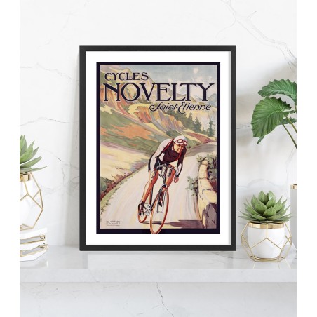 Affiche Cycles Novelty Saint-Étienne | Poster vintage
