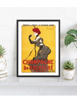 Affiche Champagne de Rochegré | Poster vintage 30x40