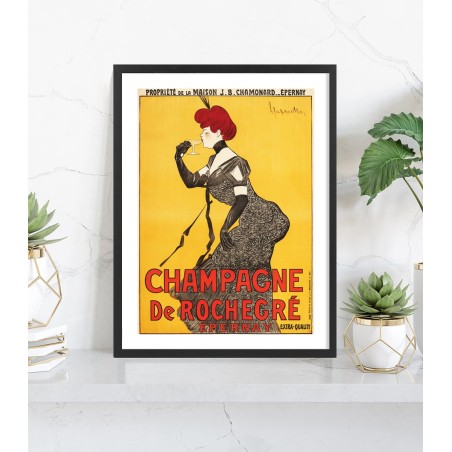Affiche Champagne de Rochegré | Poster vintage 30x40