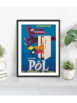 Affiche publicitaire Cuve inox Pôl | Poster vintage
