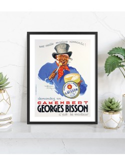 Affiche Camembert Georges Bisson | Poster vintage 30x40