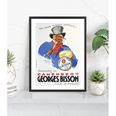 Affiche Camembert Georges Bisson | Poster vintage 30x40